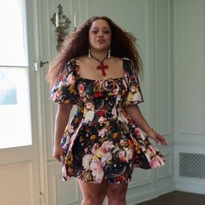 Selkie Fête des Fleurs Mini Day Dress 4x NWT